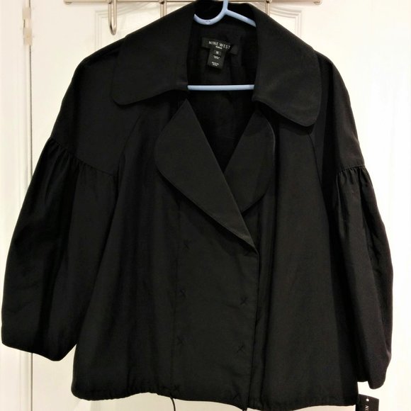 NEW Nine West Coat size 1X Puffy Sleeves MSRP $129 - Picture 1 of 5
